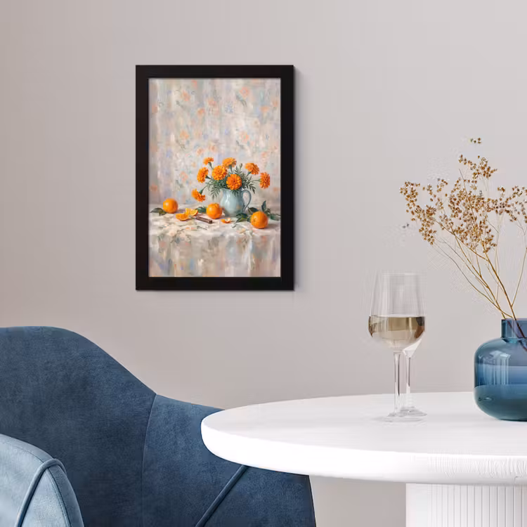 Poster met lijst - Eten - Oranje - Kunst — 4