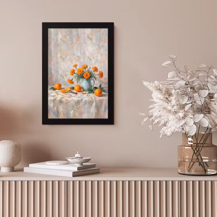 Poster met lijst - Eten - Oranje - Kunst — 5