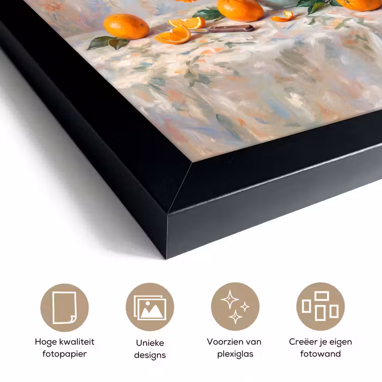 Poster met lijst - Eten - Oranje - Kunst — 6