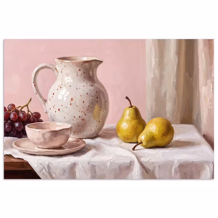 Poster - Stilleven - Fruit - Roze — 1