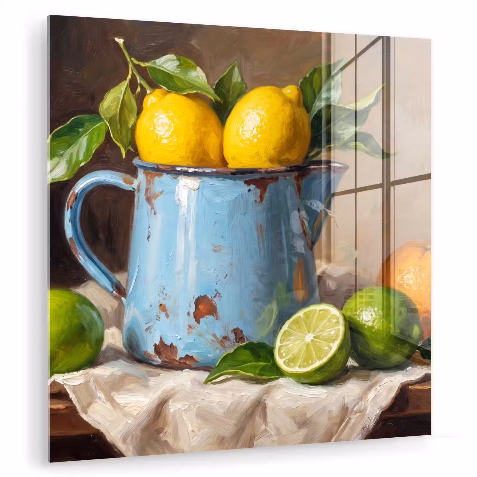 Glas schilderij - Eten - Stilleven - Klassiek — 1