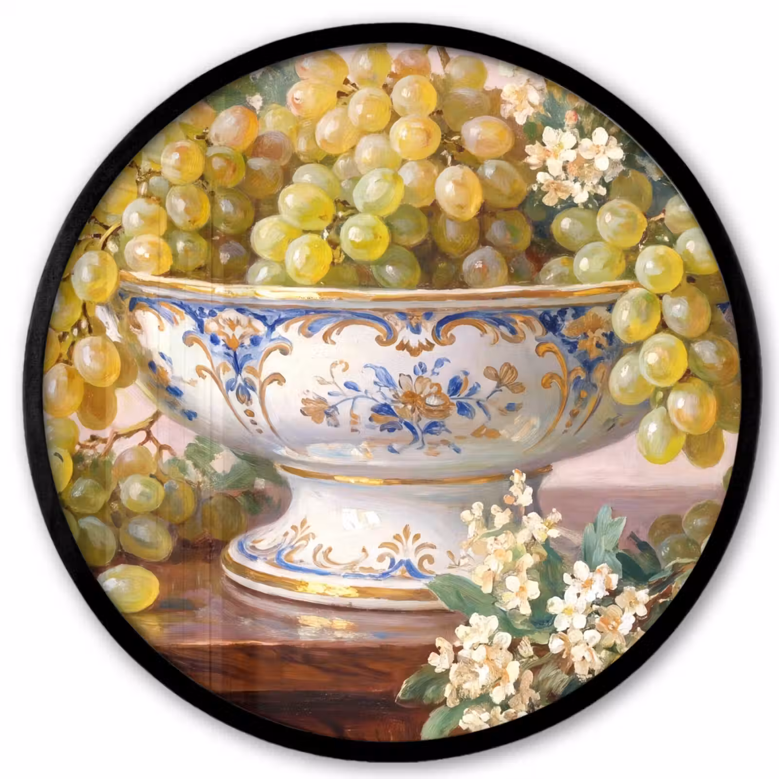 Ronde fotolijst - Fruit - Stilleven - Klassiek — 1