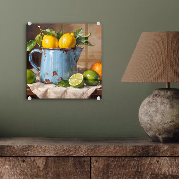 Glas schilderij - Eten - Stilleven - Klassiek — 4