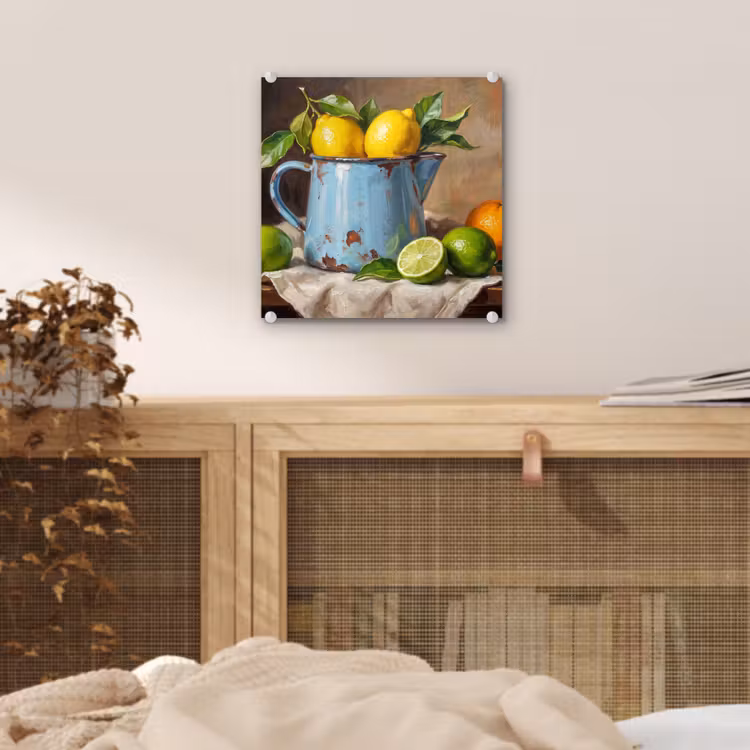 Glas schilderij - Eten - Stilleven - Klassiek — 5