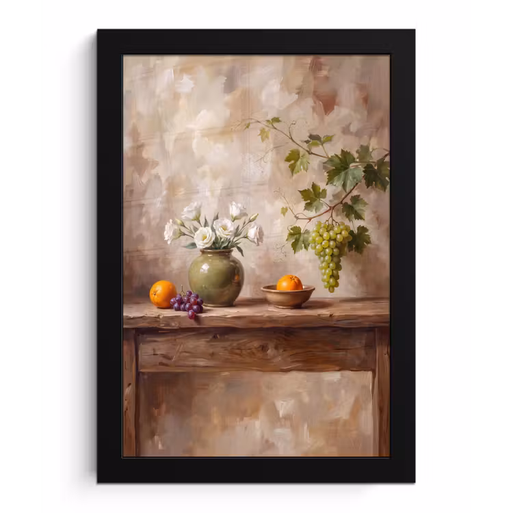 Poster met lijst - Bloemen - Fruit - Stilleven — 1