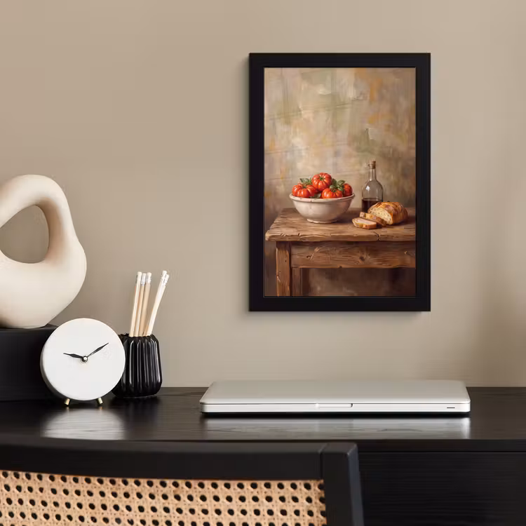Poster met lijst - Tomaten - Kom - Eten — 2
