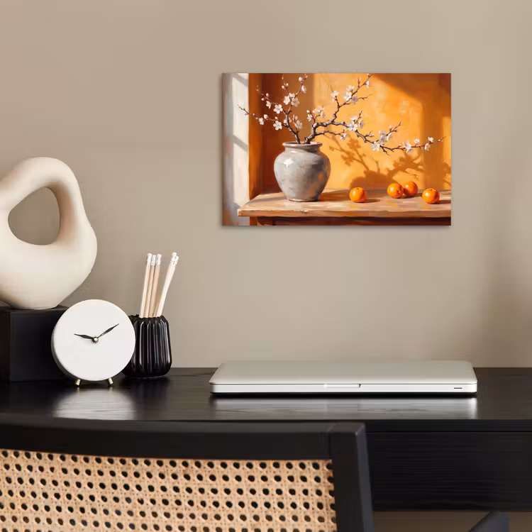 Poster - Witte bloemen - Stilleven — 2