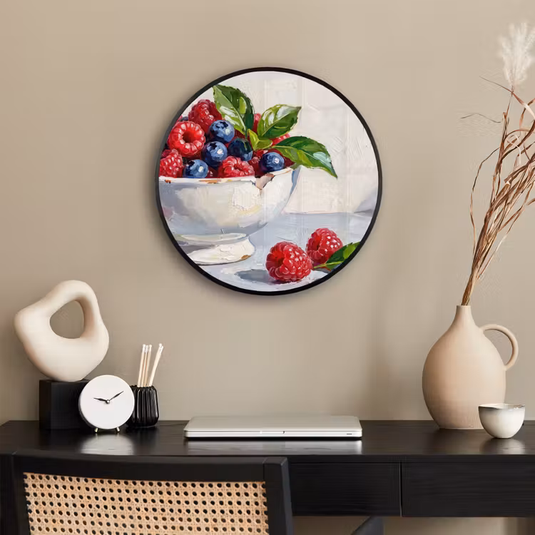 Ronde fotolijst - Bessen - Kom - Eten — 3