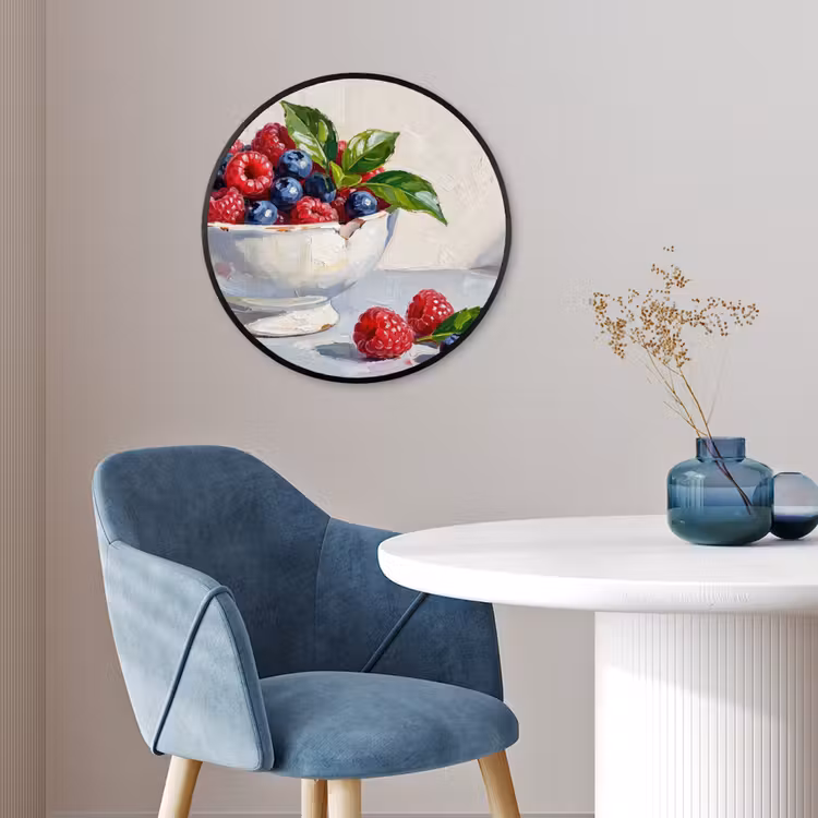 Ronde fotolijst - Bessen - Kom - Eten — 4