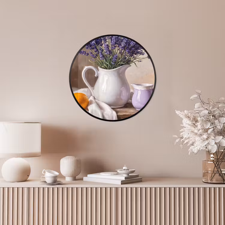 Ronde fotolijst - Bloemen - Stilleven - Paars — 5