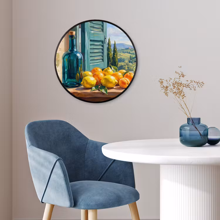 Ronde fotolijst - Fles - Fruit - Stilleven — 4