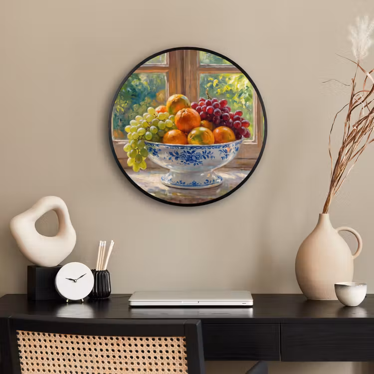 Ronde fotolijst - Fruit - Vensterbank - Natuur — 3