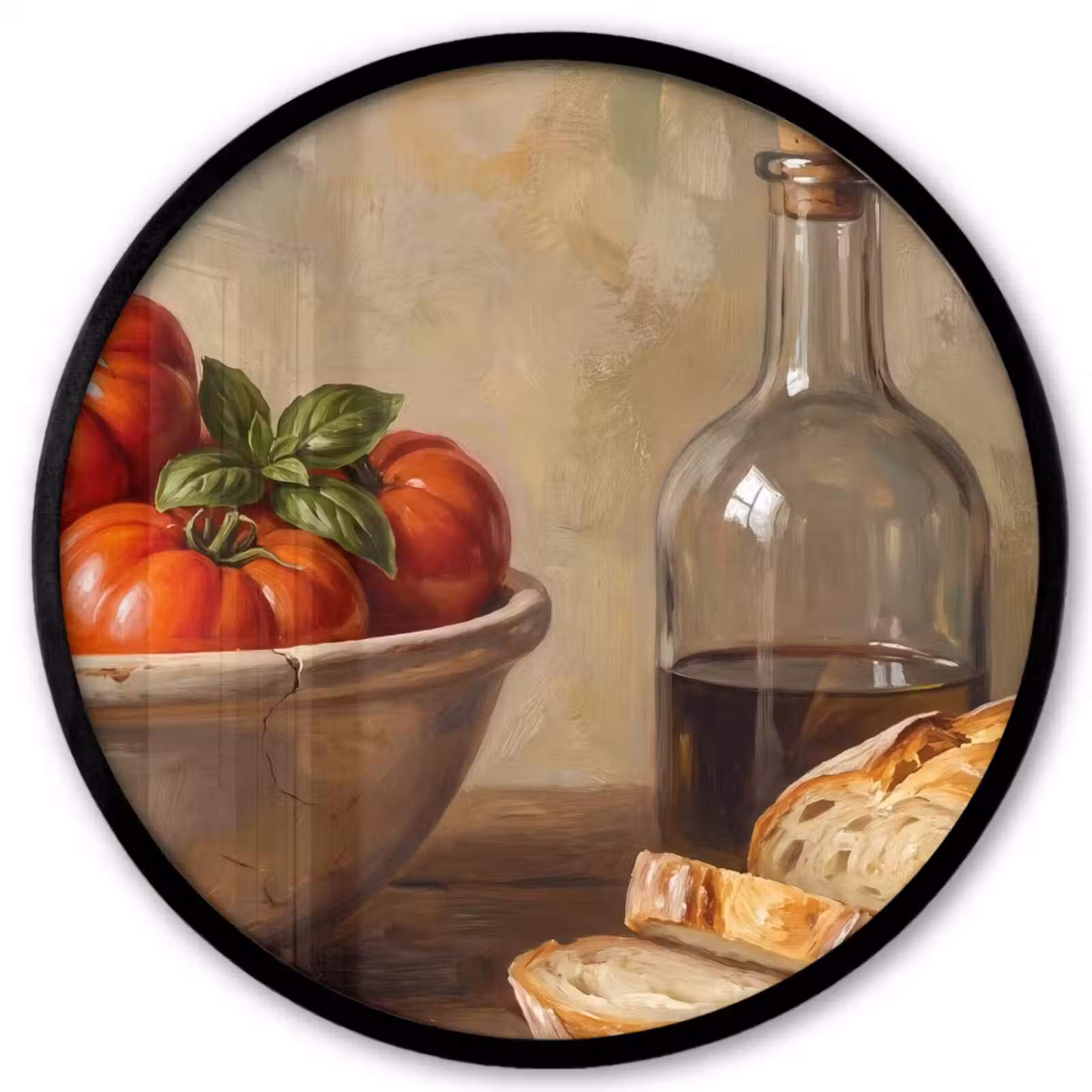 Ronde fotolijst - Tomaten - Kom - Eten — 1