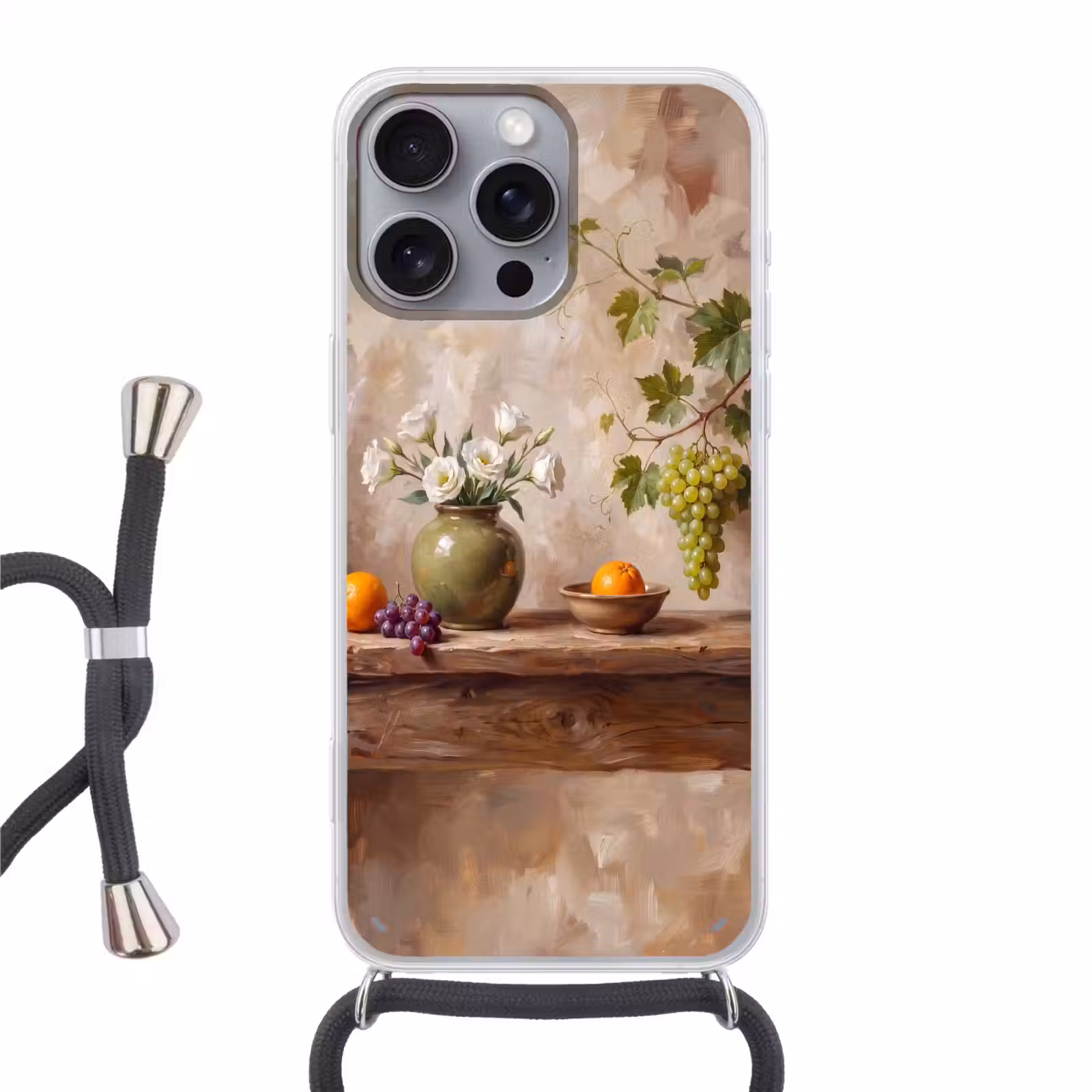 Telefoonhoesje met koord - Bloemen - Fruit - Stilleven — 1