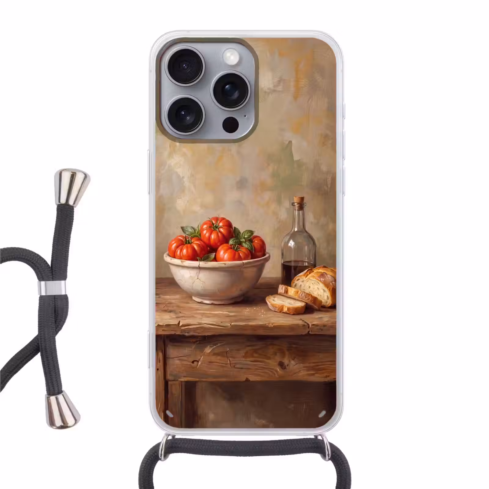 Telefoonhoesje met koord - Tomaten - Kom - Eten — 1