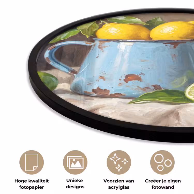 Ronde fotolijst - Eten - Stilleven - Klassiek — 2
