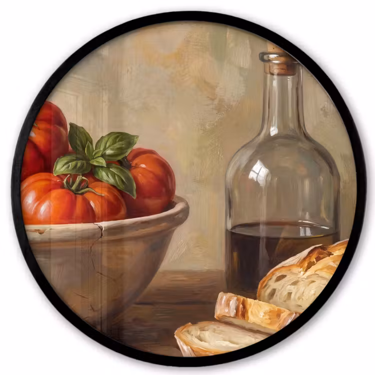Ronde fotolijst - Tomaten - Kom - Eten — 1