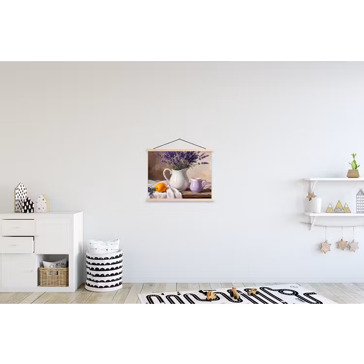 Schoolplaat - Bloemen - Stilleven - Paars — 3