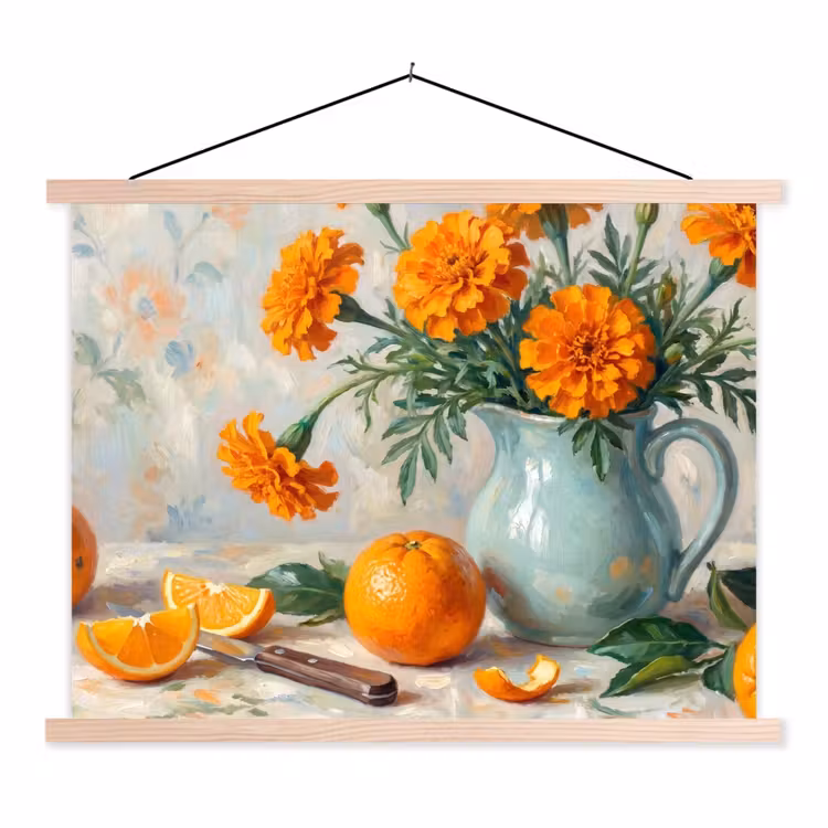 Schoolplaat - Eten - Oranje - Kunst — 1