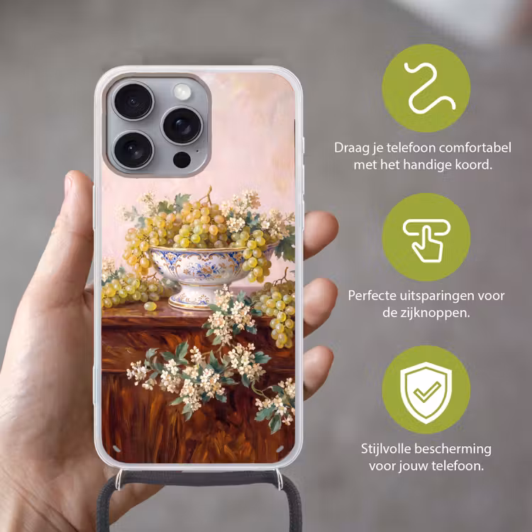 Telefoonhoesje met koord - Fruit - Stilleven - Klassiek — 4