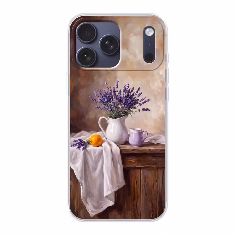 Telefoonhoesje Softcase - Bloemen - Stilleven - Paars — 1