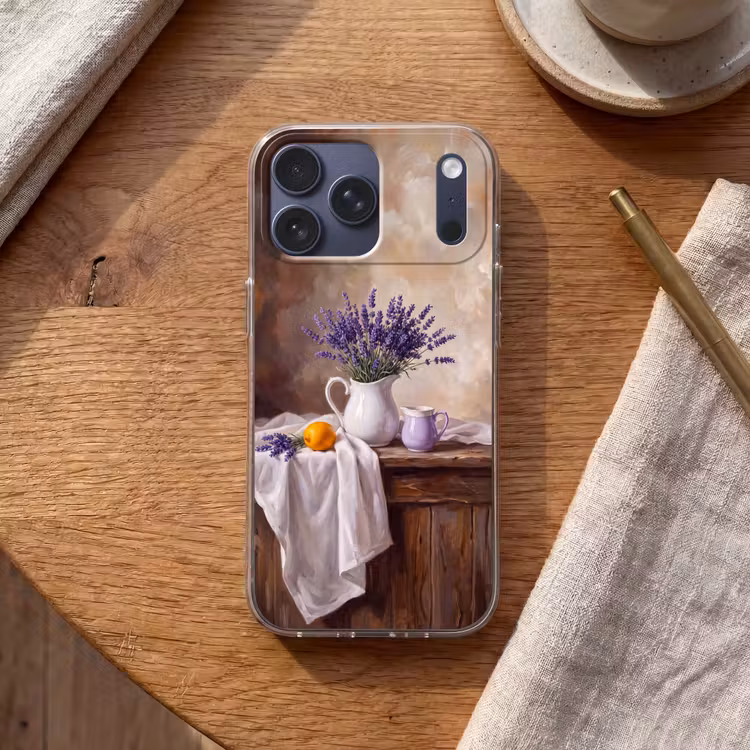 Telefoonhoesje Softcase - Bloemen - Stilleven - Paars — 2