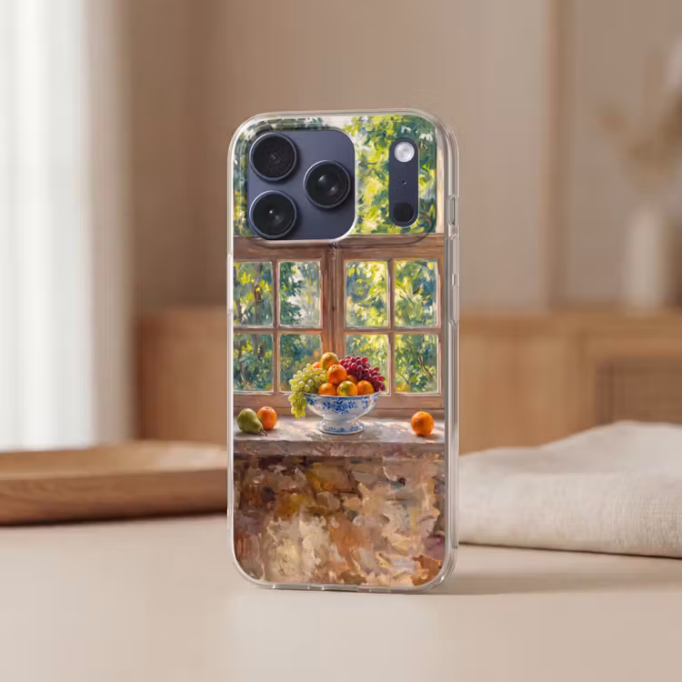 Telefoonhoesje Softcase - Fruit - Vensterbank - Natuur — 3