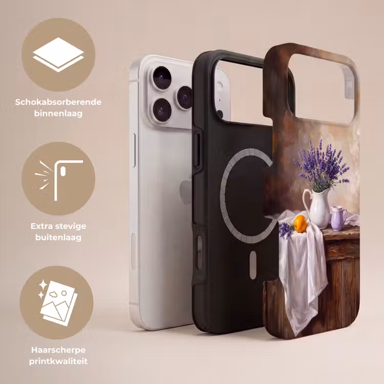 Telefoonhoesje Toughcase - Bloemen - Stilleven - Paars — 3
