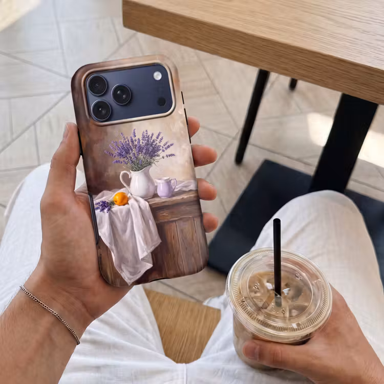 Telefoonhoesje Toughcase - Bloemen - Stilleven - Paars — 4