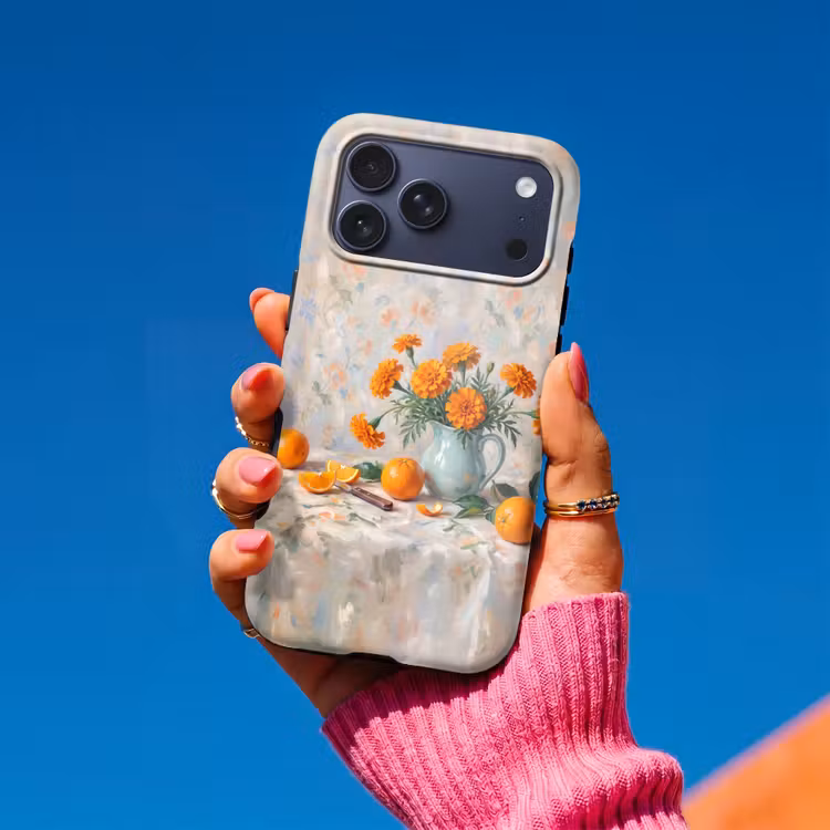 Telefoonhoesje Toughcase - Eten - Oranje - Kunst — 2