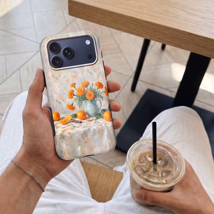 Telefoonhoesje Toughcase - Eten - Oranje - Kunst — 4