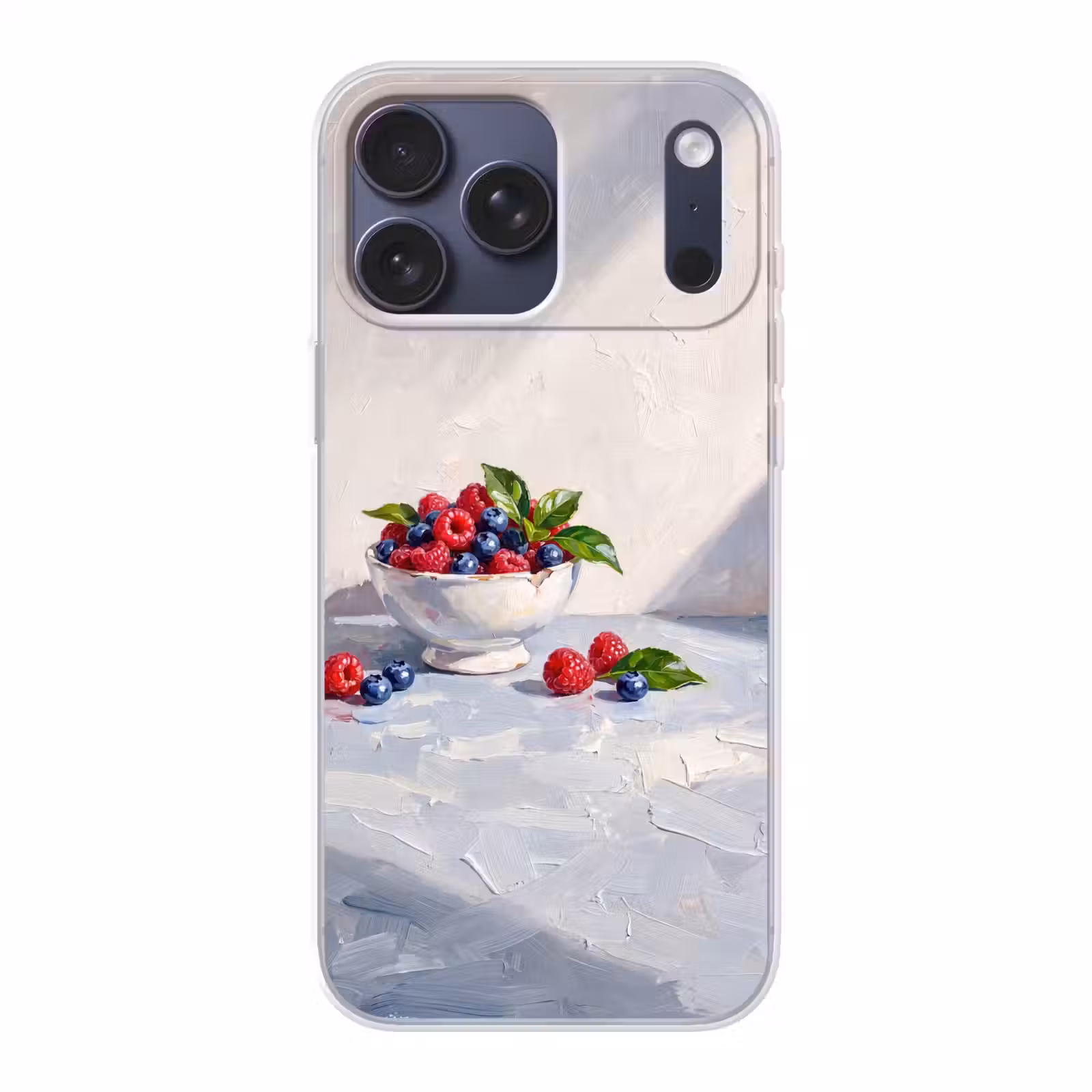 Telefoonhoesje Softcase - Bessen - Kom - Eten — 1