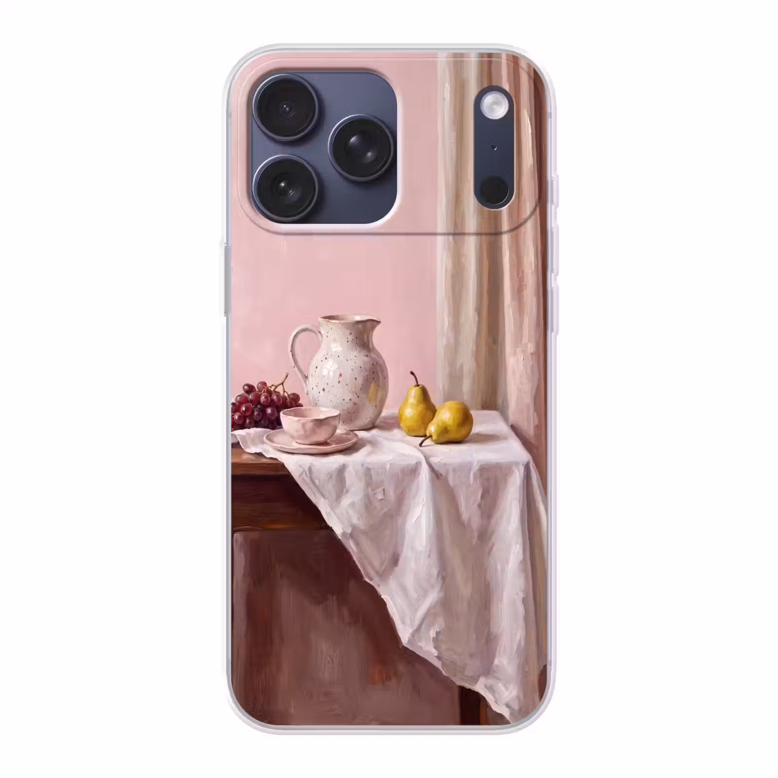 Telefoonhoesje Softcase - Stilleven - Fruit - Roze — 1