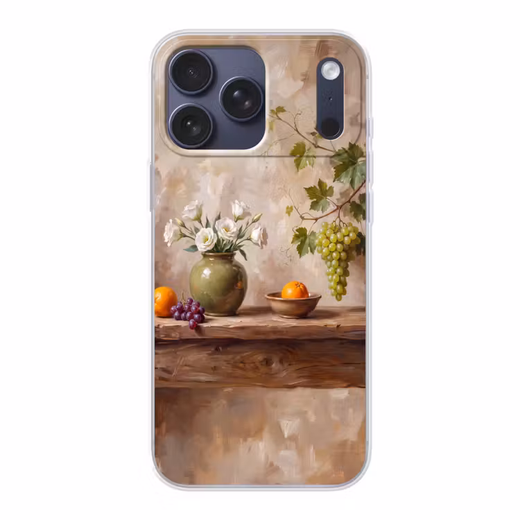 Telefoonhoesje Softcase - Bloemen - Fruit - Stilleven — 1