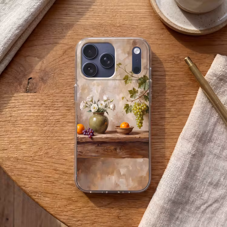 Telefoonhoesje Softcase - Bloemen - Fruit - Stilleven — 2