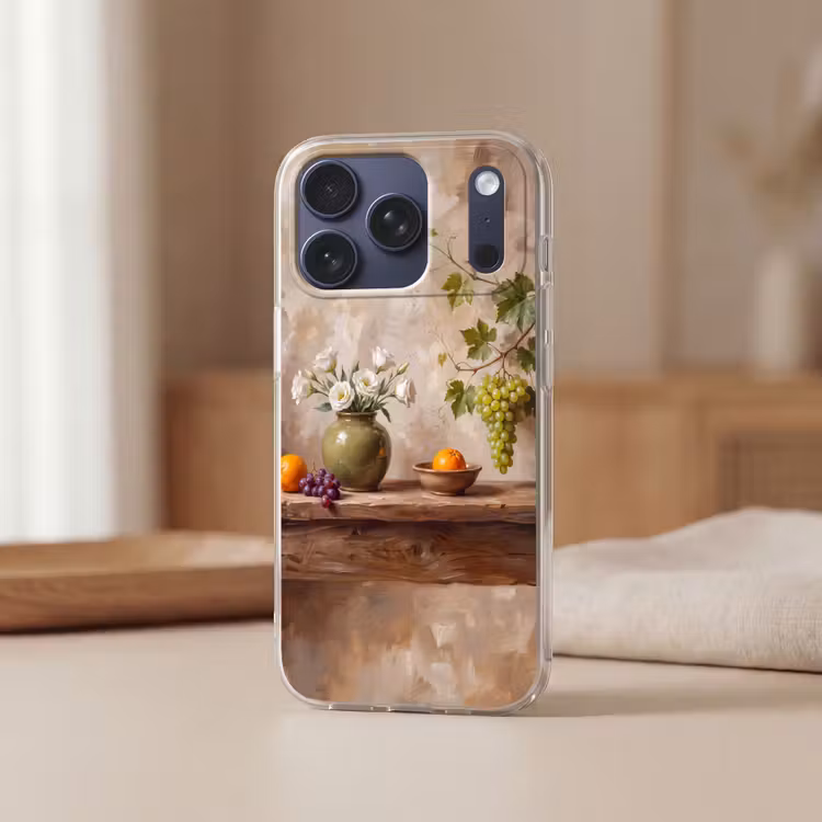 Telefoonhoesje Softcase - Bloemen - Fruit - Stilleven — 3