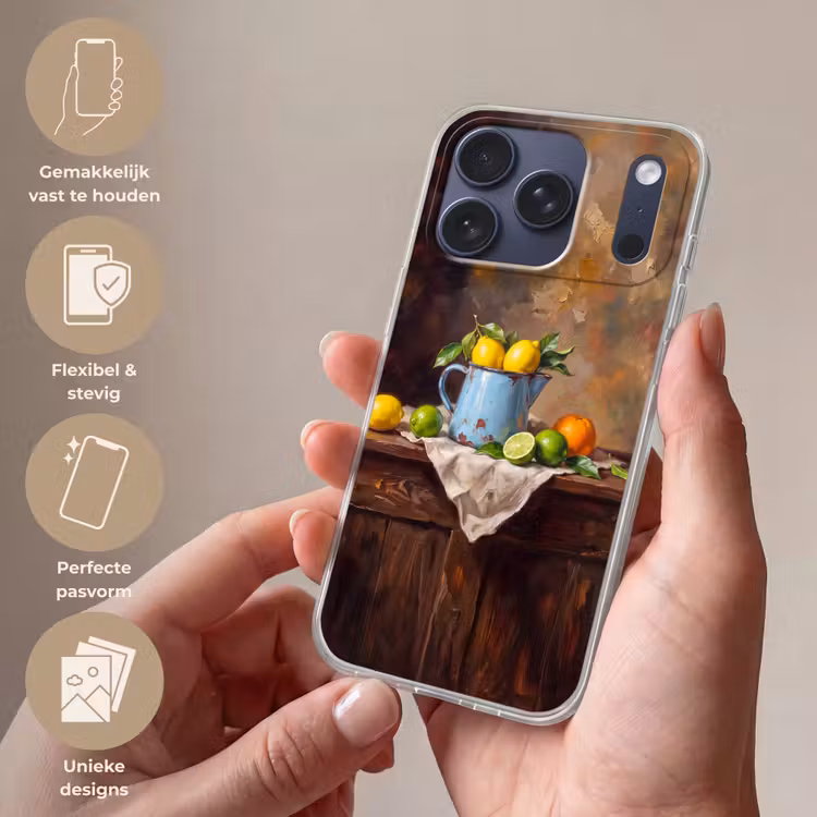 Telefoonhoesje Softcase - Eten - Stilleven - Klassiek — 4