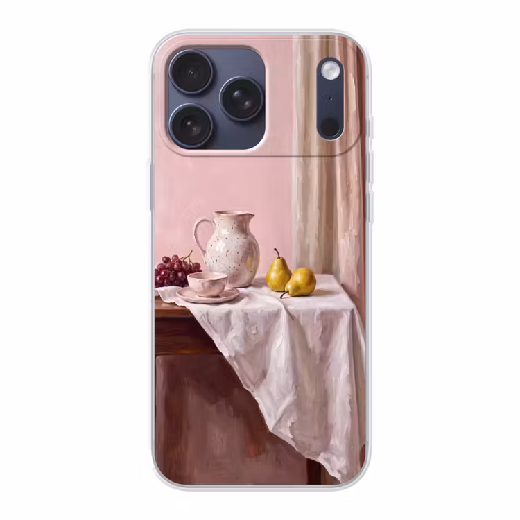 Telefoonhoesje Softcase - Stilleven - Fruit - Roze — 1