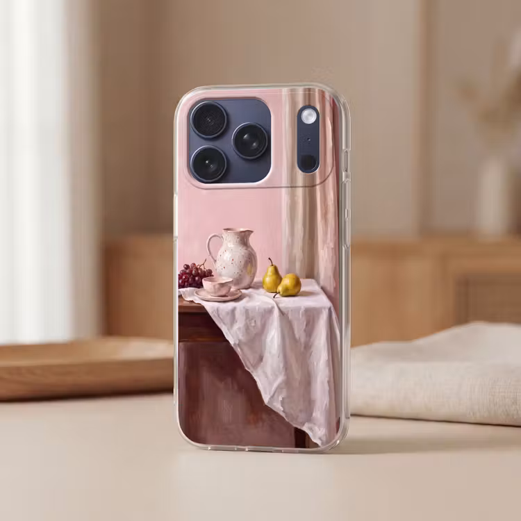 Telefoonhoesje Softcase - Stilleven - Fruit - Roze — 3