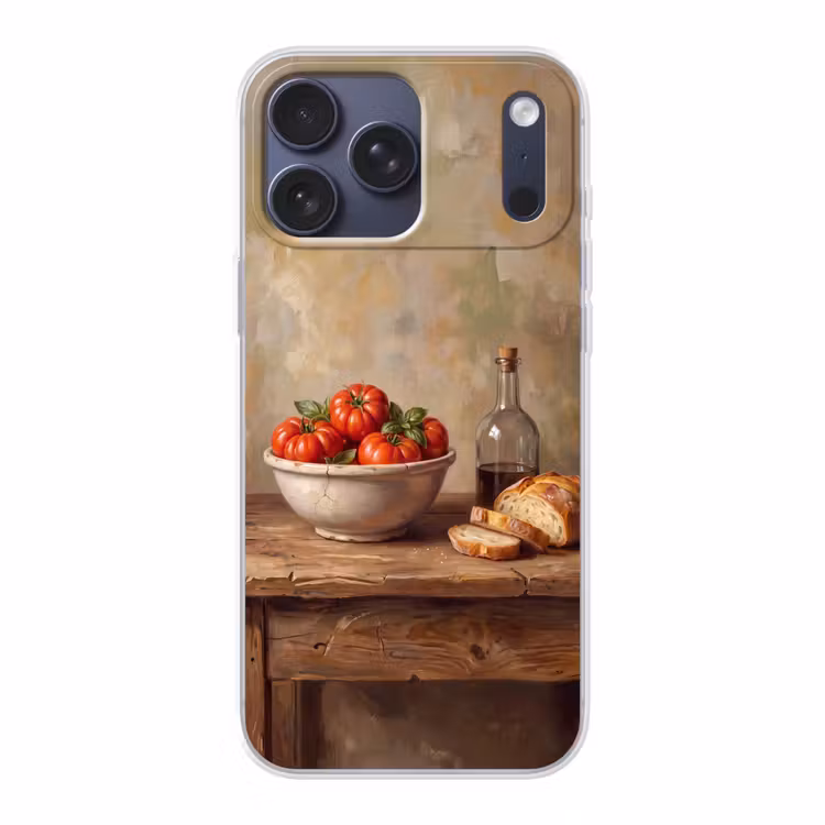 Telefoonhoesje Softcase - Tomaten - Kom - Eten — 1