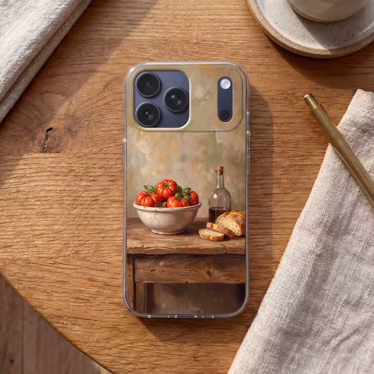 Telefoonhoesje Softcase - Tomaten - Kom - Eten — 2
