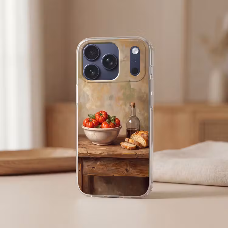 Telefoonhoesje Softcase - Tomaten - Kom - Eten — 3