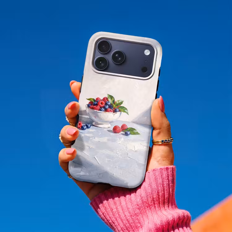 Telefoonhoesje Toughcase - Bessen - Kom - Eten — 2