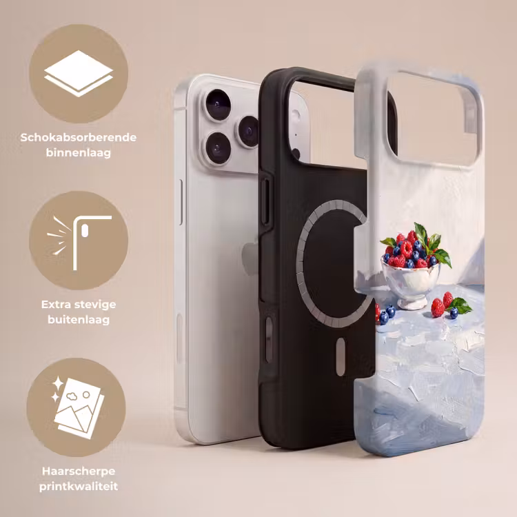 Telefoonhoesje Toughcase - Bessen - Kom - Eten — 3