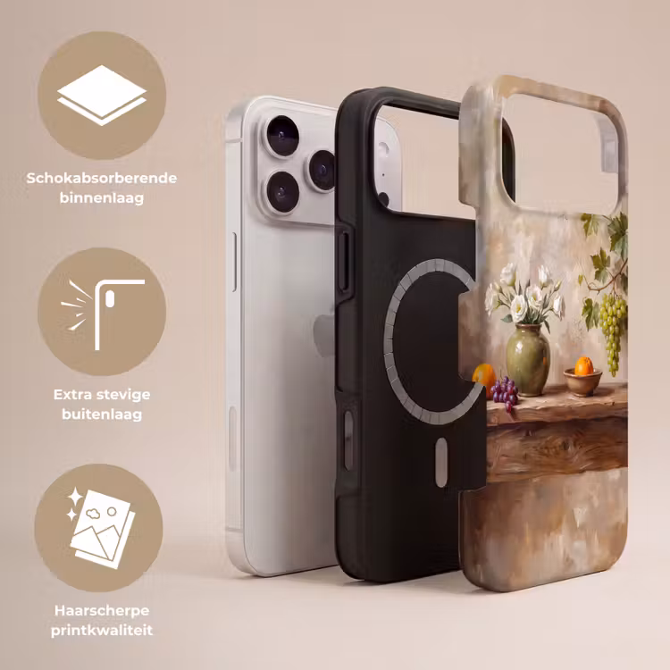 Telefoonhoesje Toughcase - Bloemen - Fruit - Stilleven — 3