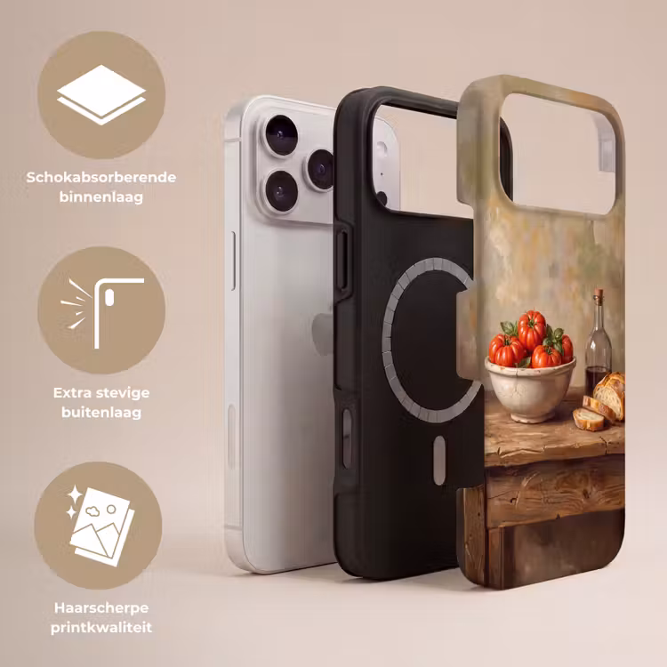 Telefoonhoesje Toughcase - Tomaten - Kom - Eten — 3