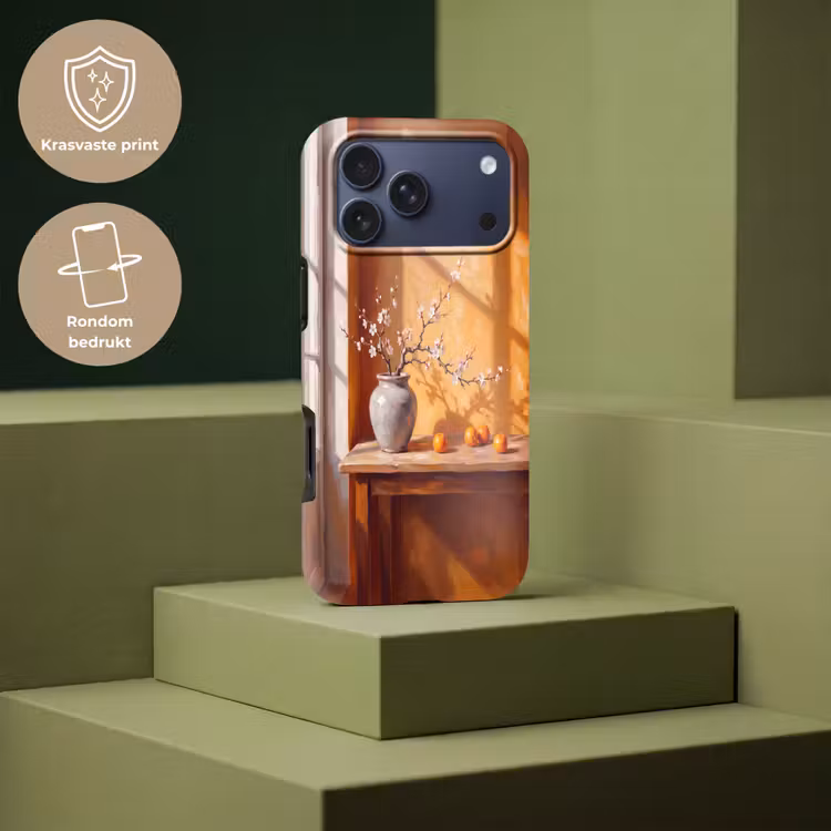 Telefoonhoesje Toughcase - Witte bloemen - Stilleven — 7