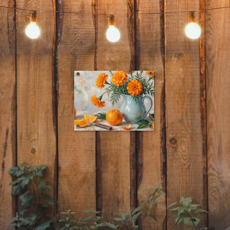 Tuinposter - Eten - Oranje - Kunst — 2
