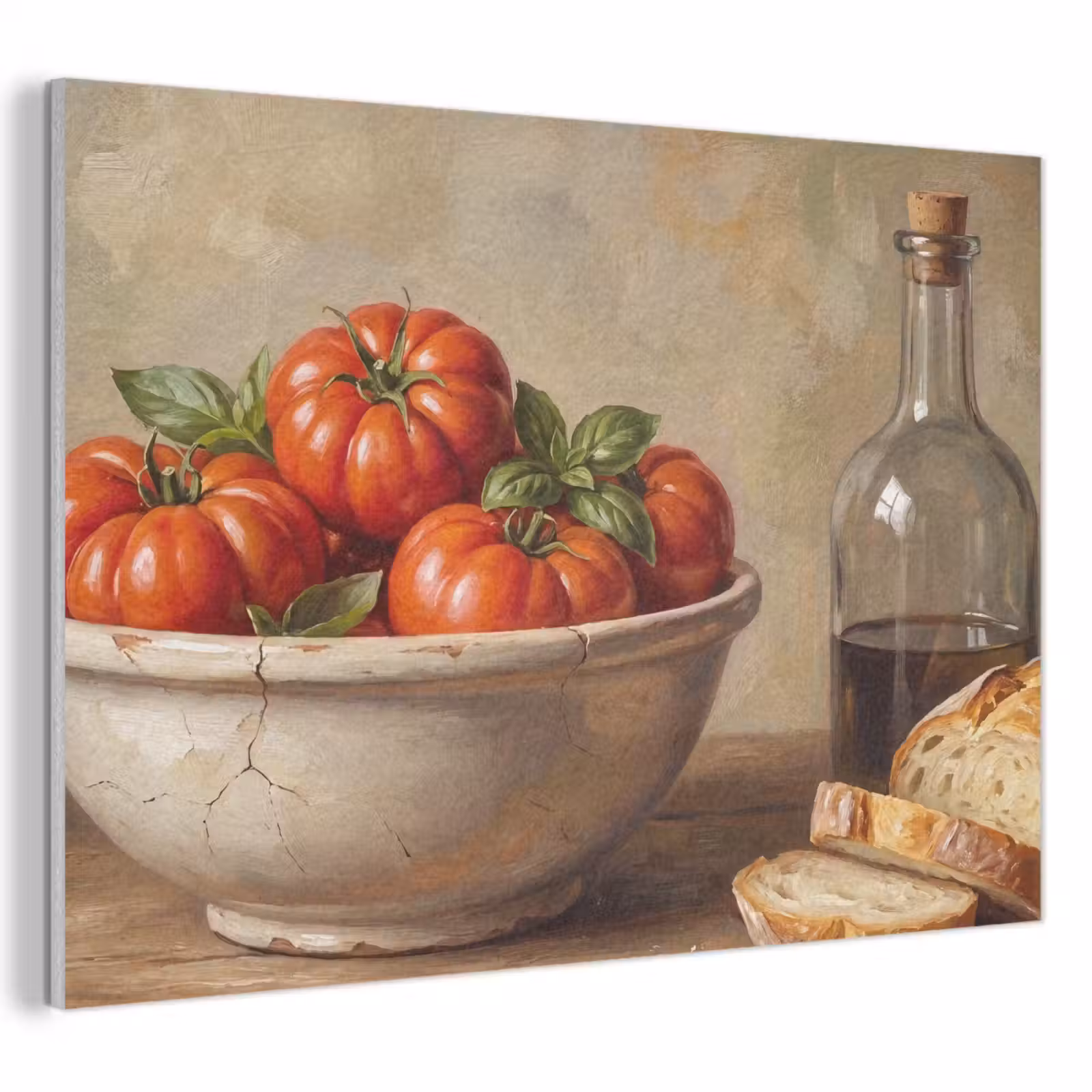 Akoestisch schilderij - Tomaten - Kom - Eten — 1