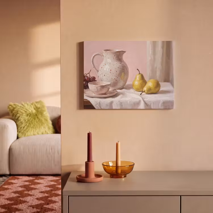 Akoestisch schilderij - Stilleven - Fruit - Roze — 2